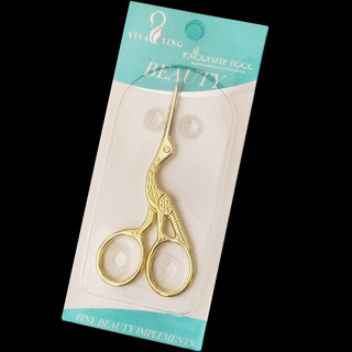 Tesoura Holografica Ponta Fina Cor Doourado em Oferta na Shopee