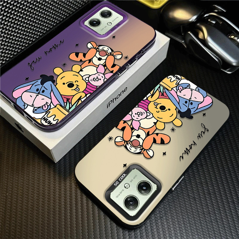 Capinha Capa Com personalizado Nome fofo Ursinho Pooh Para Motorola Moto G84 G60 G54 G52 G34 G30 G24 G22 G20 G10 G14 E20 em Oferta na Shopee