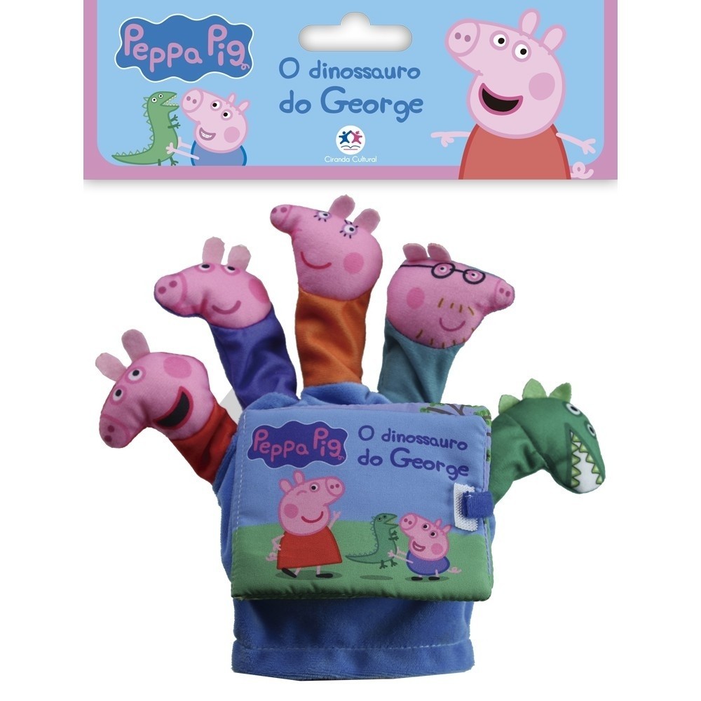 Livro Dedoche Peppa Pig - O dinossauro do George em Oferta na Shopee