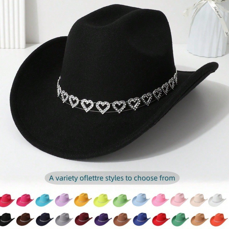 Bride Love Jazz Top Hat Cross Border European and American Wind Knight Hat Quality Woolen Straw Hat Men's and Women's Ph