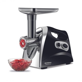Moedor Carne Elétrico Mondial Premium Mc-03 Preto/Inox 220V em Oferta na Shopee