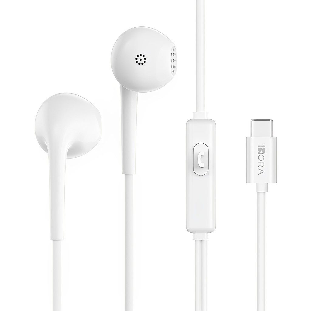 Fone Ouvido Com Fio 1Hora Usb C Intra-auricular Branco em Oferta na Shopee