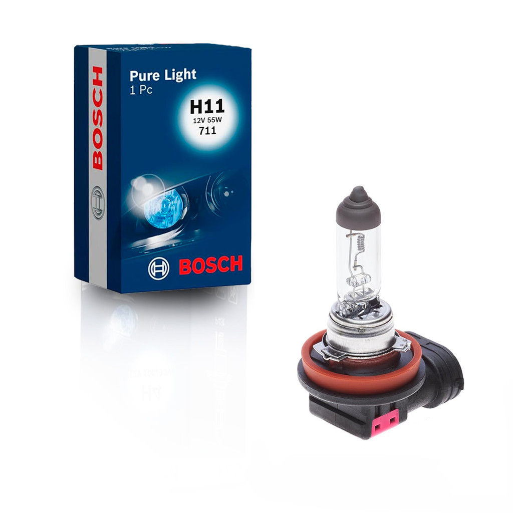 Lâmpada Farol H11 Original Bosch Pure Light / Standard 12v 55w em Oferta na Shopee