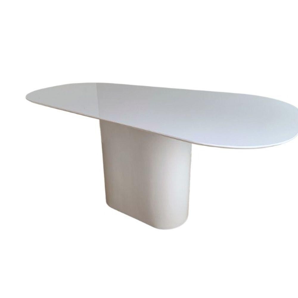 Mesa De Jantar Modelar Orgânica Laqueada 160x90 em Oferta na Shopee