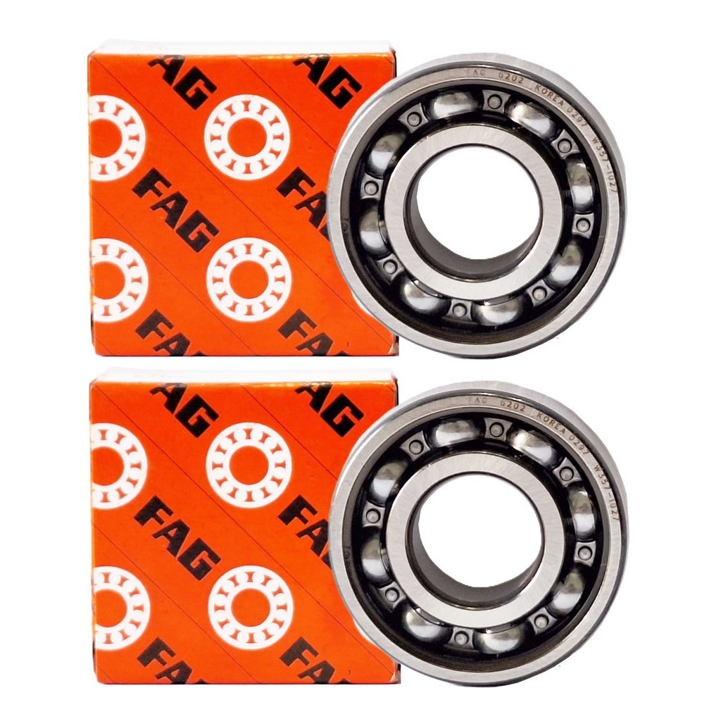 Par Rolamentos Eixo Balanceiro Cg 150 Titan / Nxr 150 Bros 6202 (2 Unidades) Fag