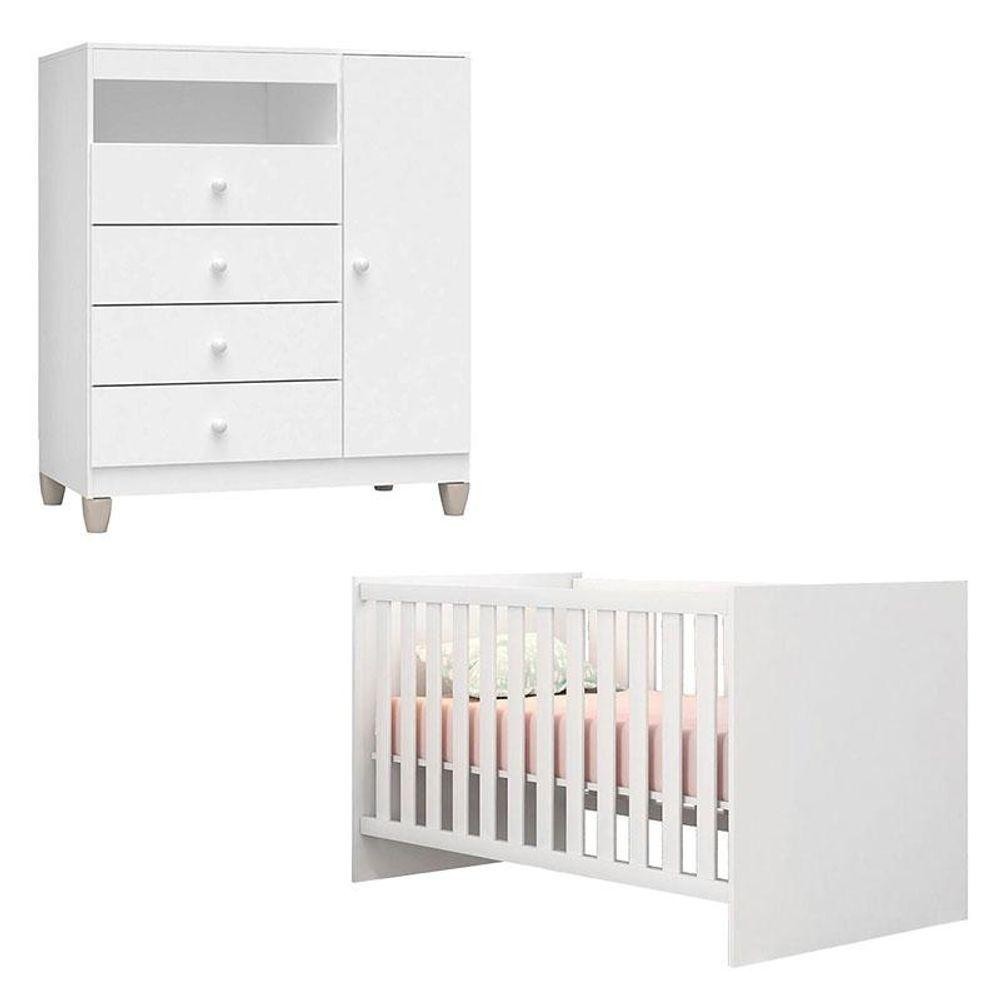 Berço Americano Doce Sonho 100 Com Cômoda Infantil Ternura Baby Branco Brilho - Incorplac em Oferta na Shopee