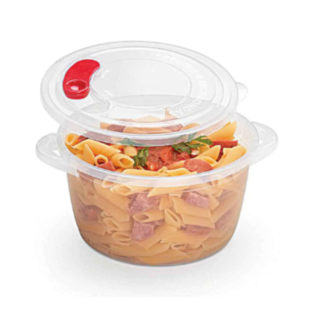 Panela Caçarola Com Tampa Válvula Microondas 1,5l Nitron em Oferta na Shopee