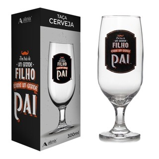 Taça Floripa de Cerveja Pai 300ml + Caixa para Presente em Oferta na Shopee