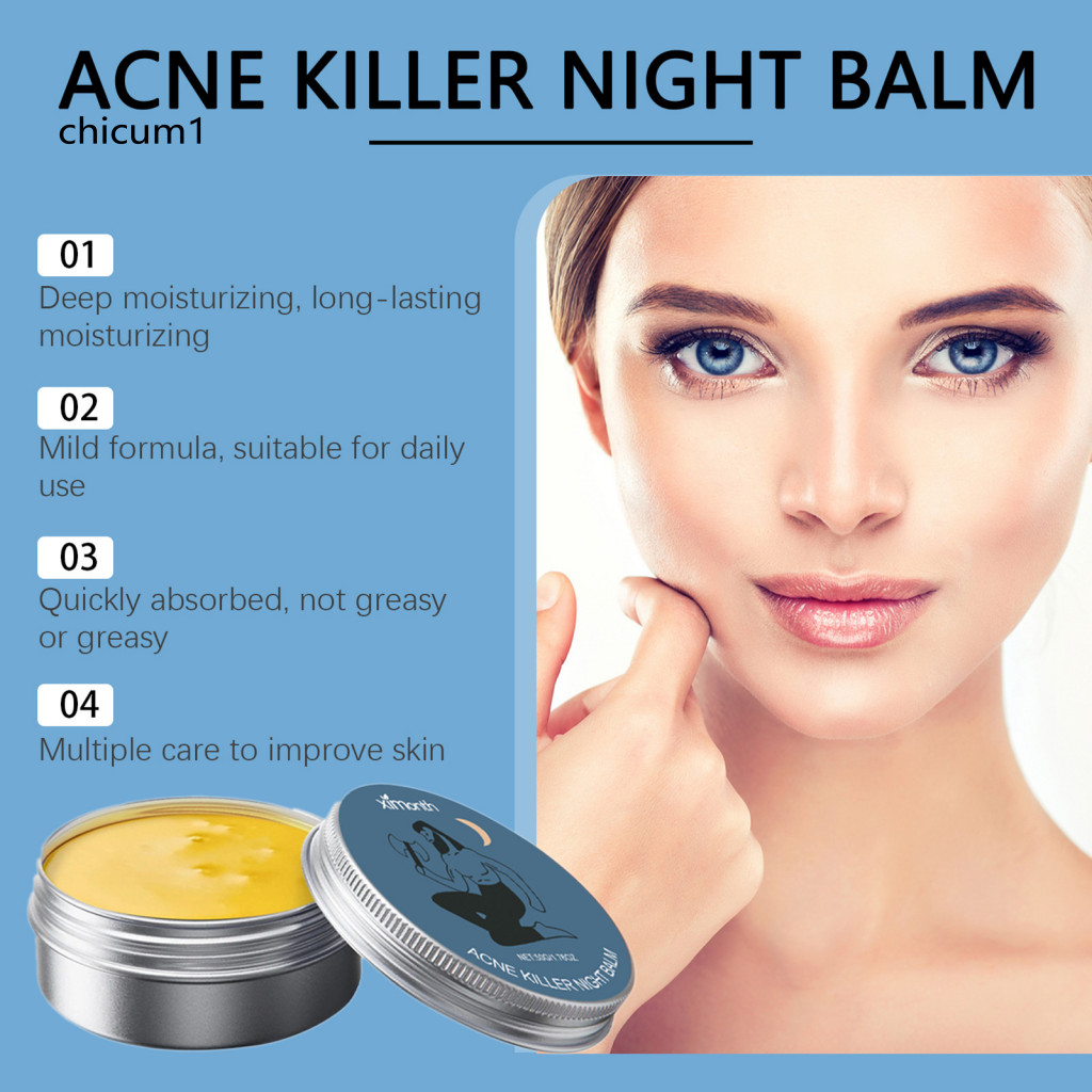 Acne-fighting Balm Natural Skin Moisturizer 50g Acne Removal Repair Treatment for Whelk and Comedo Healing Face Care for Men Women