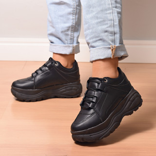 Tênis Feminino Buffalo Branco Preto Alto Plataforma Resistente Confortavel Oferta em Oferta na Shopee
