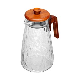 Jarra Wolff de Vidro Borossilicato com Tampa e Cabo em Bambu em Oferta na Shopee