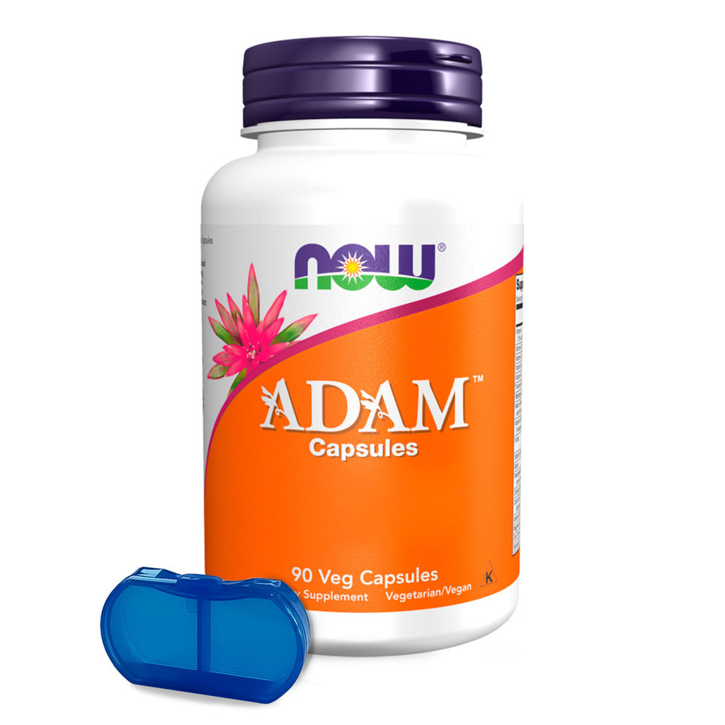 Multivitaminico Adam Now Foods Homens 90Cáp + Porta Cápsulas em Oferta na Shopee