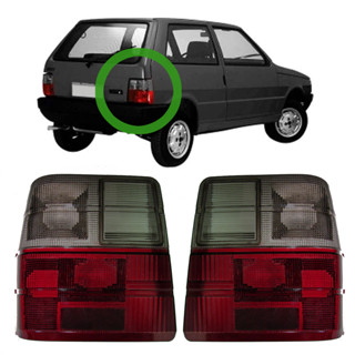 PAR Lente Traseira Uno 84 85 86 87 88 89 90 91 92 93 94 95 96 97 98 99 00 01 02 03 04 - Fumê em Oferta na Shopee