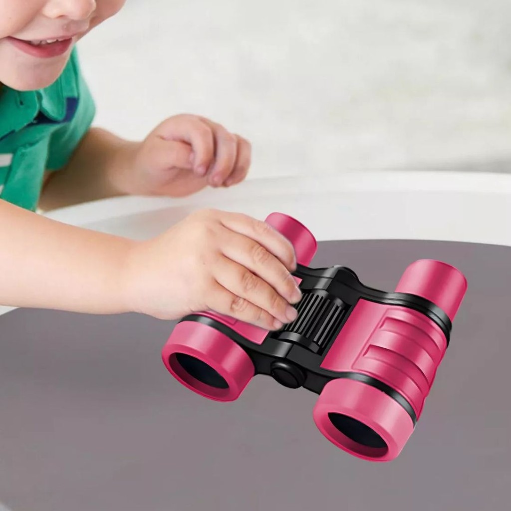 Binóculos de borracha exclusivos para crianças, diversão e aprendizagem, brinquedos inteligentes, personalizados
