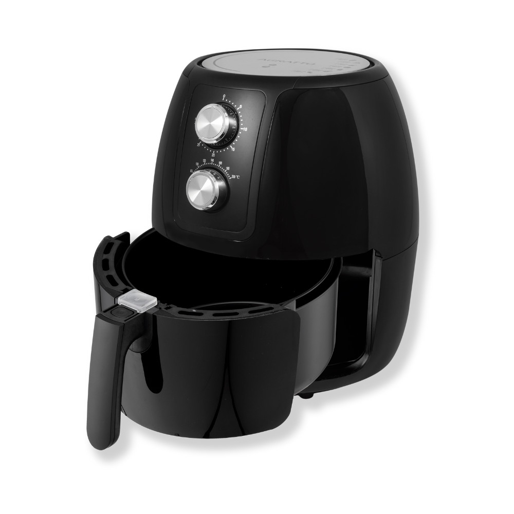 Fritadeira Elétrica Air Fryer Sem Óleo Supremma 3,6L 220V 1500W Agratto Preta Hot Cyclone Multiuso
