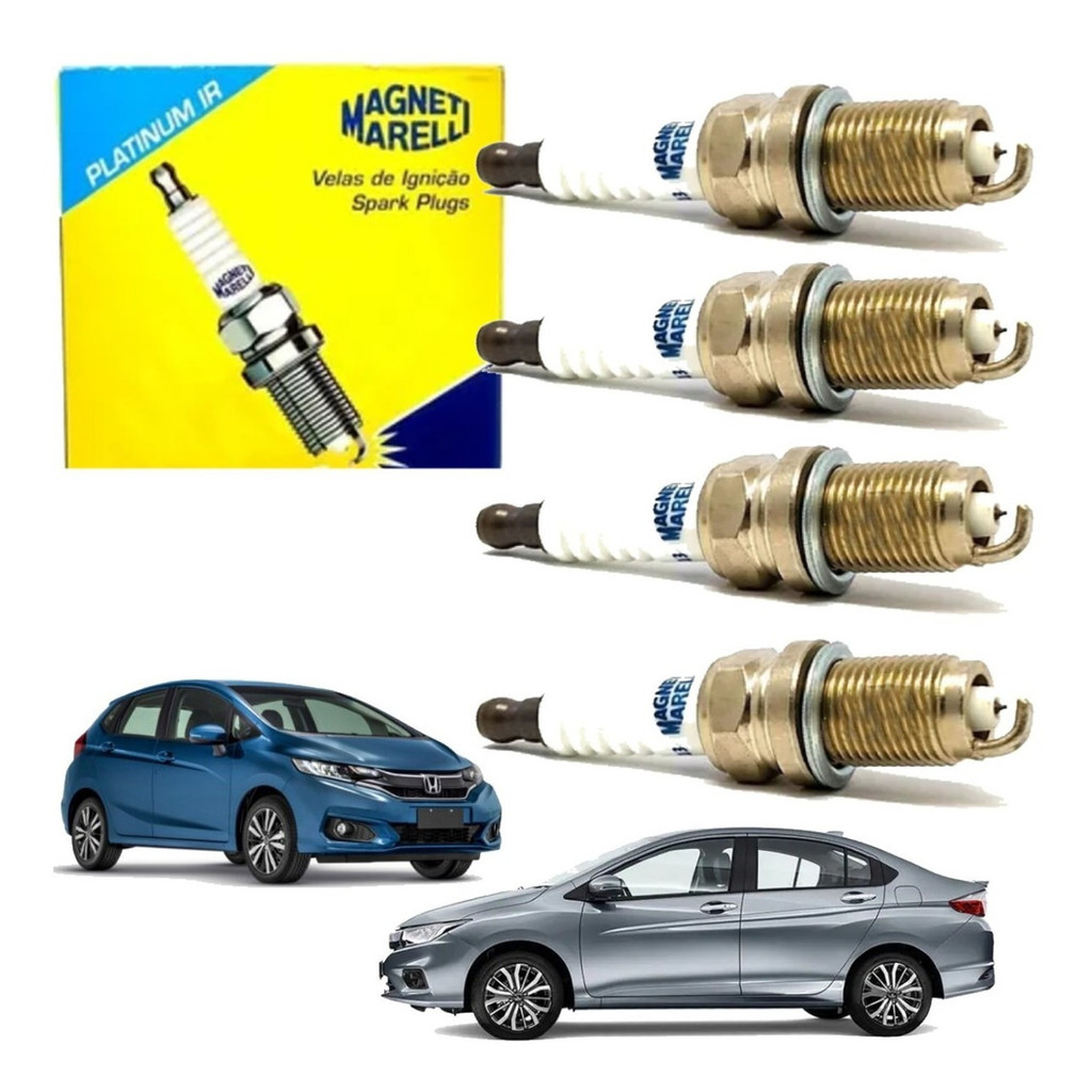 Jogo Vela Iridium New Fit 1.4 16v I-vtec 2009 A 2014