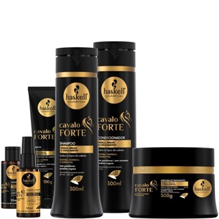 Kit Haskell Cavalo Forte Shampoo Cond Masc 300g Leavin Complexo Selante em Oferta na Shopee
