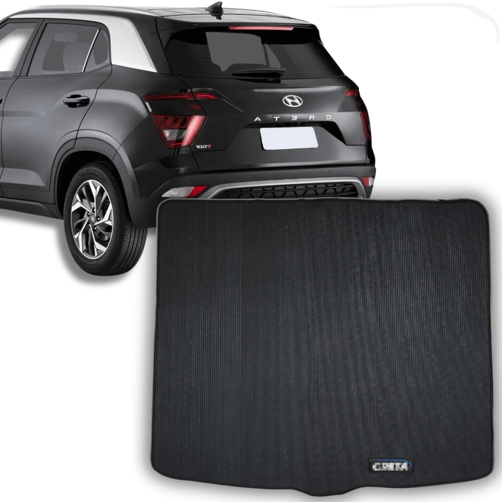 Tapete Porta Malas Para Creta 2023 2024 2025 2026 Traseiro Inteiriço Sob Medida Linha Premium Preto em Oferta na Shopee