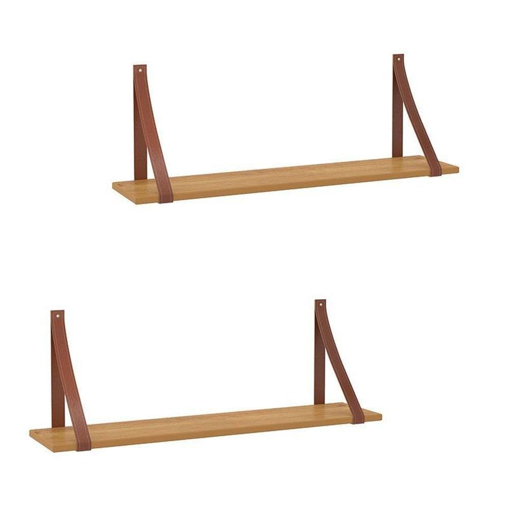 Kit 2 Prateleiras Gold Freijó Matic em Oferta na Shopee