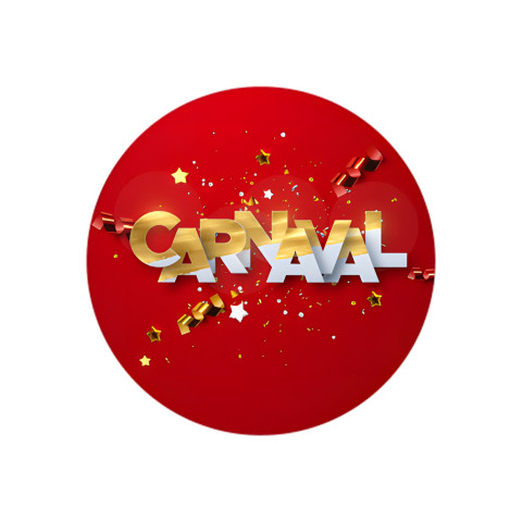NOVO Painel Festa Infantil Redondo Carnaval Letras Grandes, Metade Dourado e Branco, Fundo Vermelho + Arco, Suporte incluso. Fazemos personalizado com qualquer tema. Confeccionado em Lona fosca, impressão de alta resolução. cenário , p/ Decoração