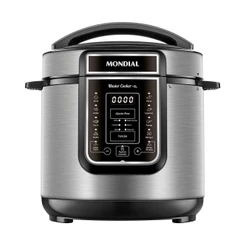 Panela De Pressão Elétrica Digital 6L Mondial Preto/inox 220V PE-60-6L-I