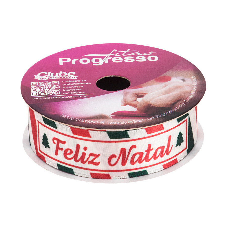 Fita de Cetim 10m x 22mm - Cor 163 - Selos de Cartão Postal - Rolo 10 metros - 1 unidade - Progresso - Rizzo