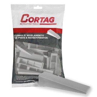 Cunha Para Nivelamento de Pisos Com 50 Unidades (ECO 61410) - Cortag em Oferta na Shopee