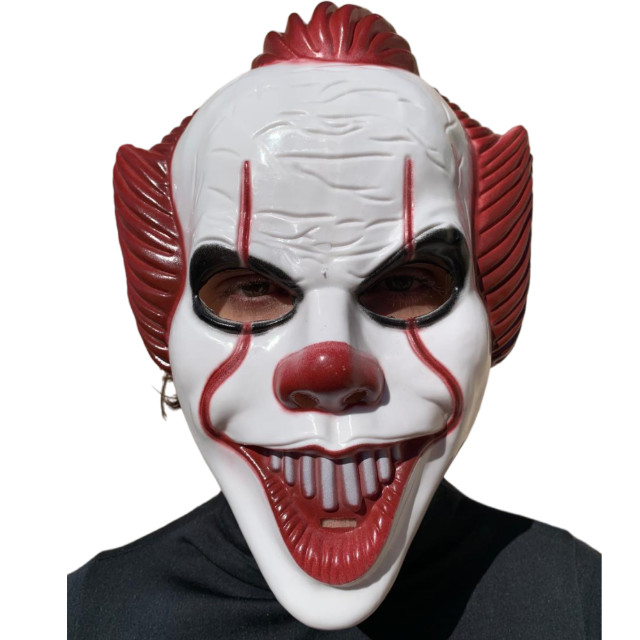 Máscara Palhaço IT a Coisa Halloween Carnaval Fantasia Teatro Terror Assustador Dia das Bruxas Zumbi Cosplay Horror Mons