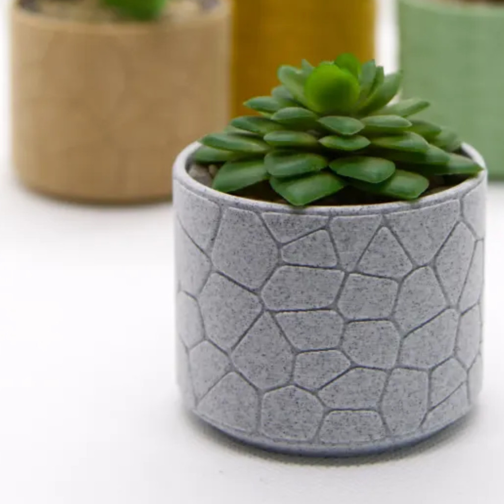 Vaso Vasinho de Plantas Geométricos Cachepot Tubo LUXO Decorativos Para Mesa Rosa Arranjo Flores Suculentas Cachepot