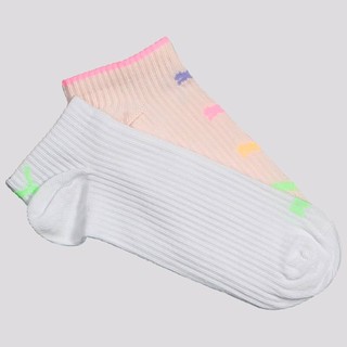 Kit Meia Puma Sapatilha 2 Pares Feminina Rosa e Br em Oferta na Shopee