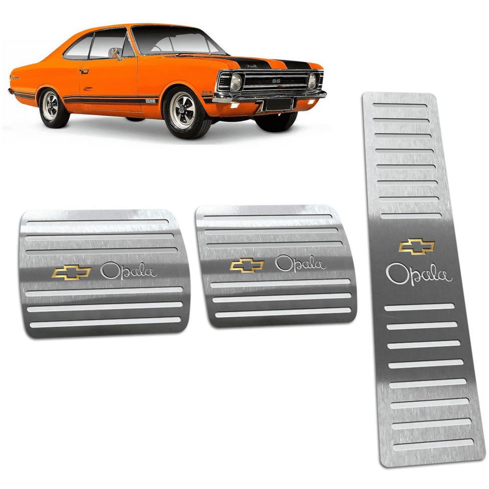 Pedaleira Opala 68/79 Manual Aço Inox - Não fura o pedal em Oferta na Shopee