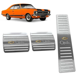 Pedaleira Opala 68/79 Manual Aço Inox - Não fura o pedal