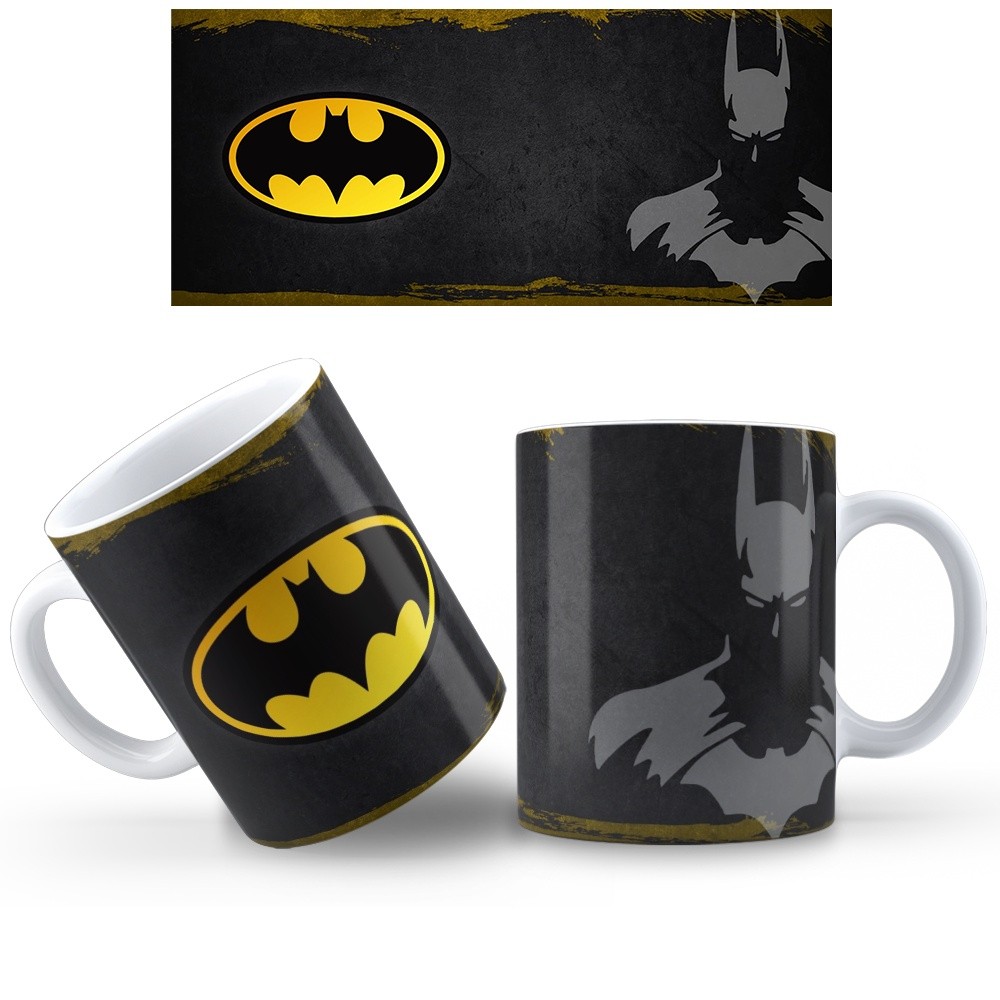 Caneca Batman COM SEU NOME de Porcelana vários modelos em Oferta na Shopee