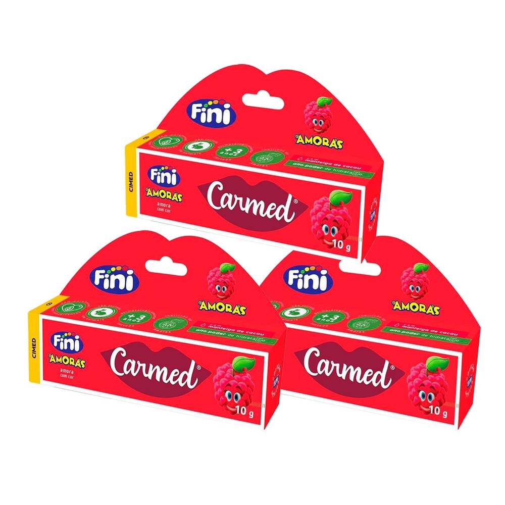 Kit 3 und Carmed Fini Amora Claro 10g em Oferta na Shopee