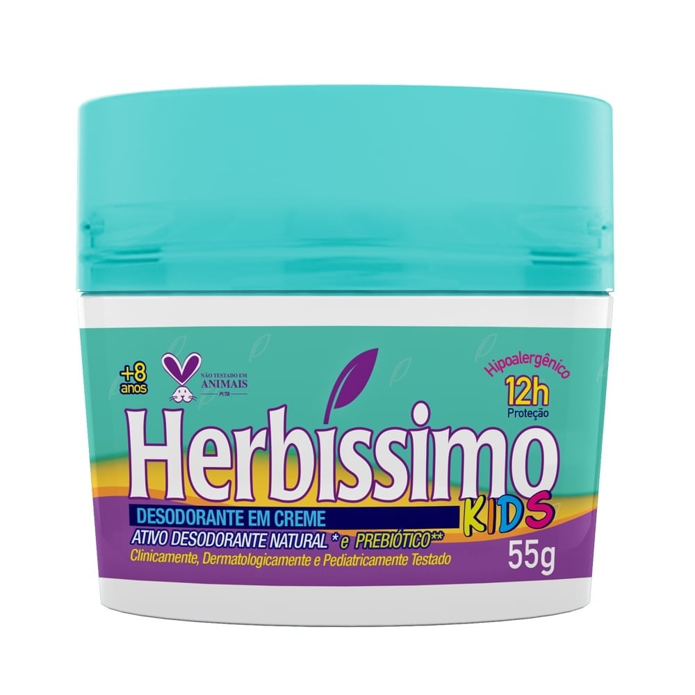 Desodorante Creme Antitranspirante Herbíssimo Kids 55g