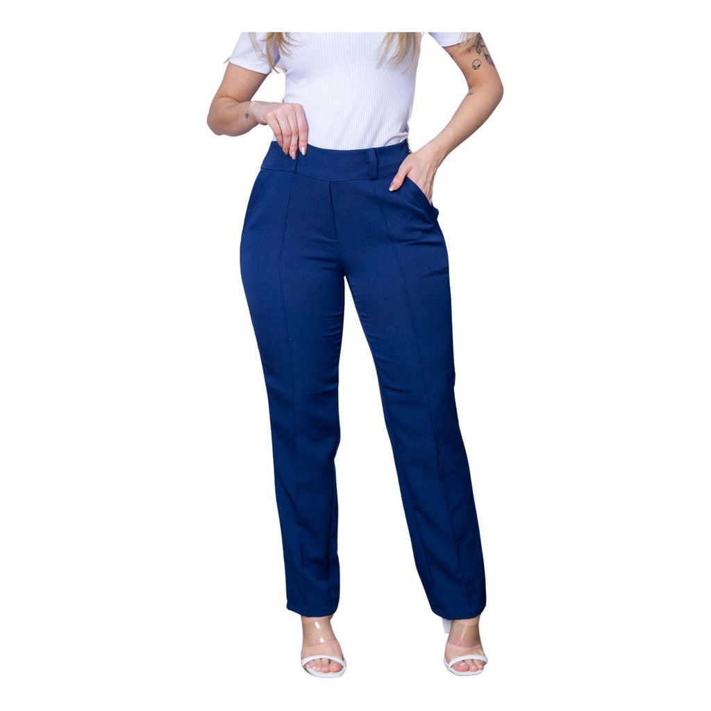 Calça Alfaiataria Feminina Moda Social Trabalho Estilo