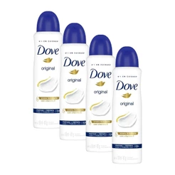 Kit 4 Desodorantes Dove Antitranspirante Aerossol Original 150ml