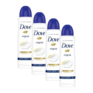 Kit 4 Desodorantes Dove Antitranspirante Aerossol Original 150ml em Oferta na Shopee