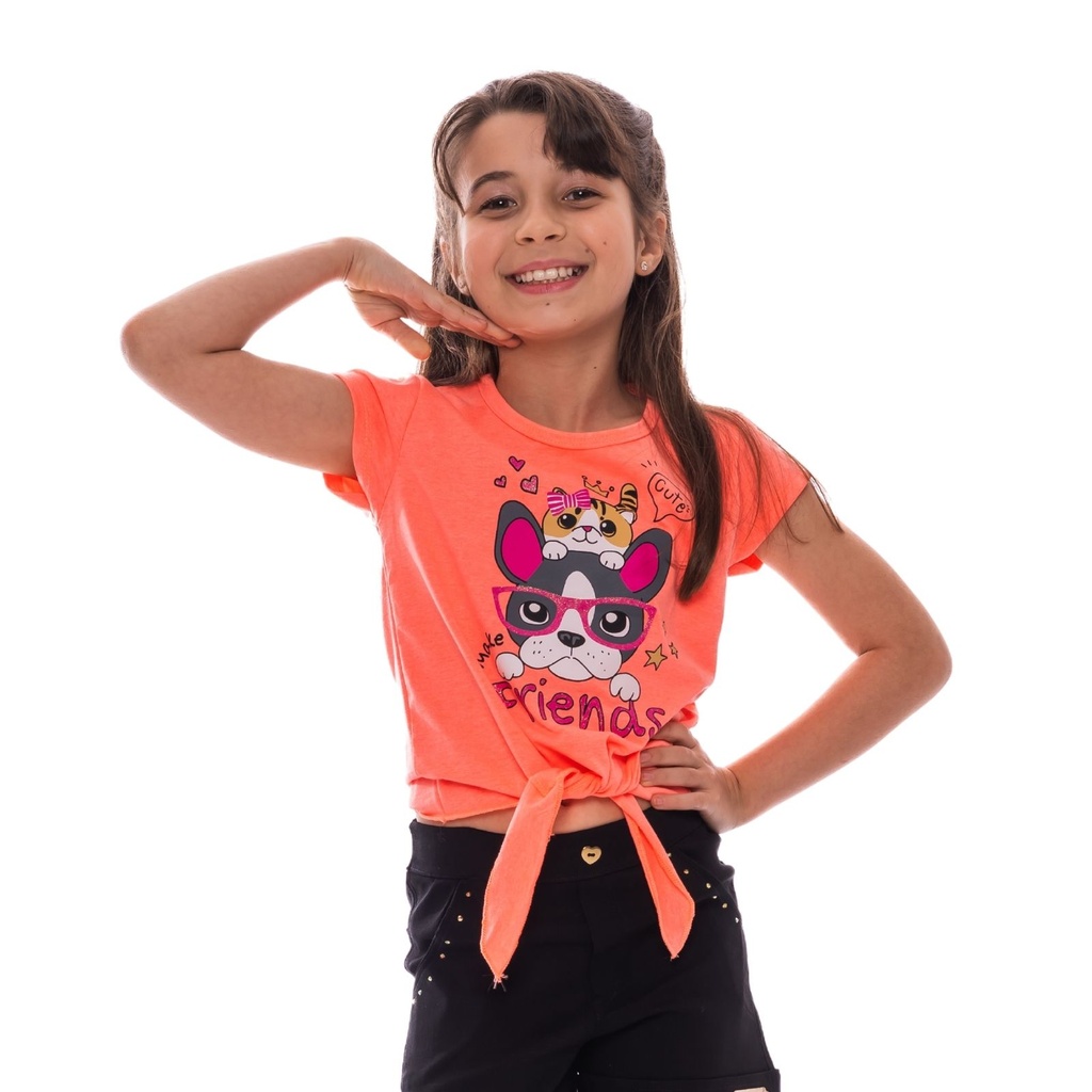 Blusinha Juvenil De Amarrar Menina 1001-1002-1003-A