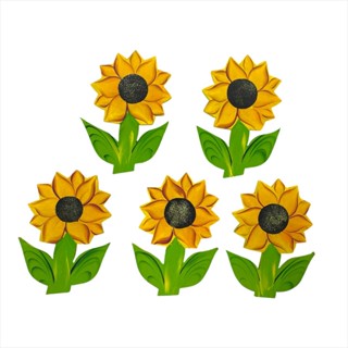 Quinteto De Girassol Decorativo De Parede Varanda e Jardim Quadro em Oferta na Shopee