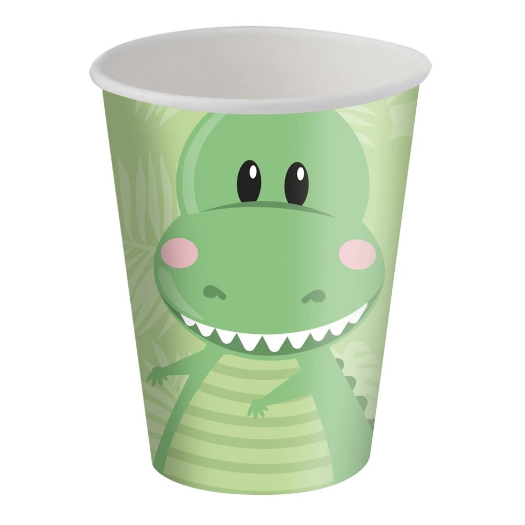 8~32 COPO PAPEL FESTA  DINO BABY  200ML FESTCOLOR em Oferta na Shopee