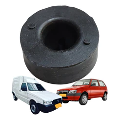 Coxim Inferior Radiador Fiat Uno Fiorino Borracha Fixação