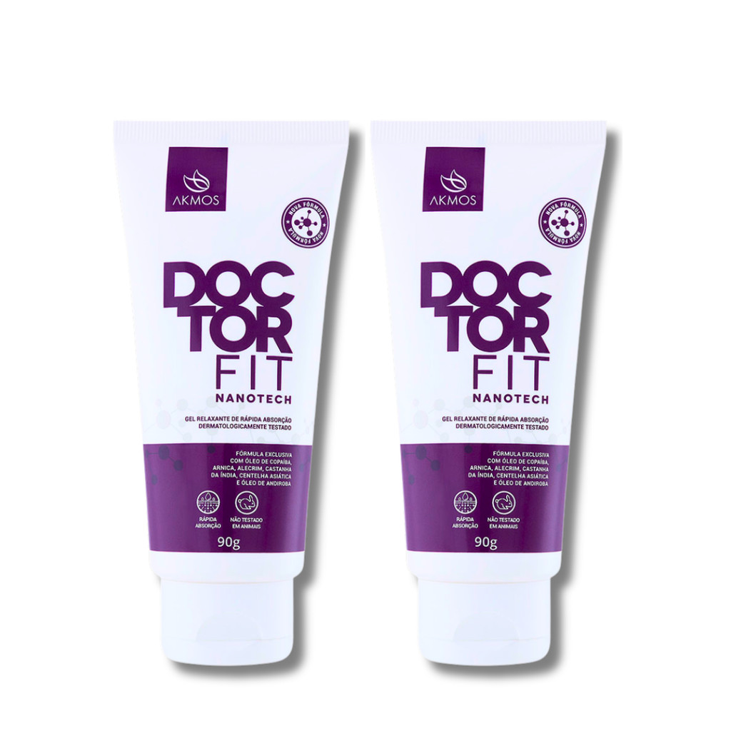 Kit 2 Doctor Fit: Gel Relaxante Nanotech 90g - Akmos