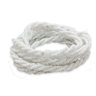 Guia Brajá Branco Oxala 3 Fios Trançado 60cm Umbanda em Oferta na Shopee