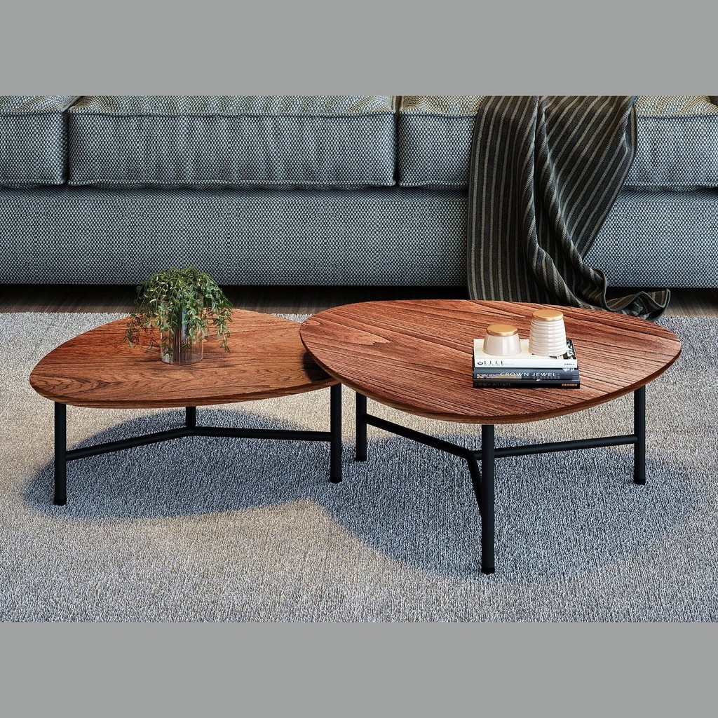 Conjunto com 2 Mesas de Centro Folha - Home & Living