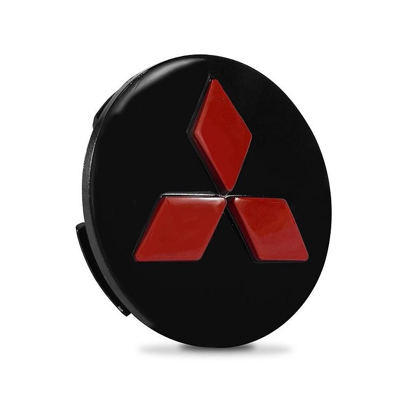 Calotinha Roda Mitsubishi Asx Lancer Preta Vermelho 60mm