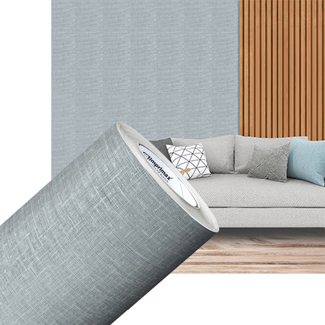 Envelopamento Adesivo Gold Textura Telado Brim Cinza 0,61x7m