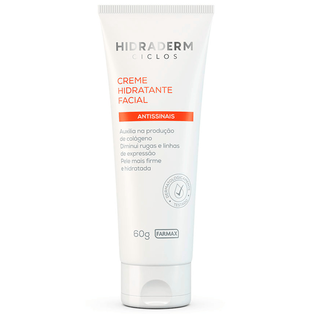 Creme Hidratante Facial Hidraderm Ciclos Antissinais 60g - Beauty