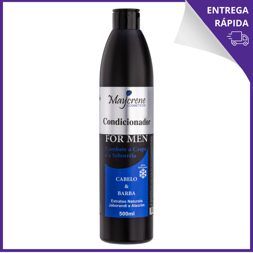 Condicionador Masculino Cabelo e Barba For Men 500ml Maycrene
