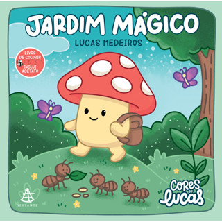 Jardim mágico - Livro de colorir Cores do Lucas em Oferta na Shopee